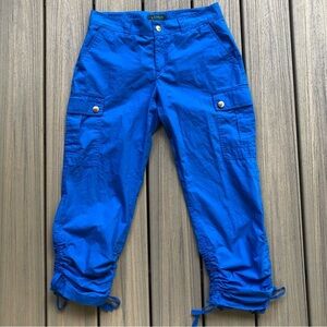 Lauren Ralph Lauren Vibrant Blue Cotton Cargo Pants Size 4